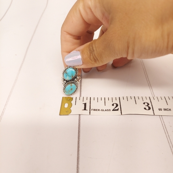 Size 7 All natural turquoise ring - Picture 4 of 11